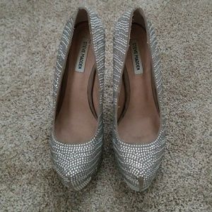 Steve Madden Glitter Platform Heels